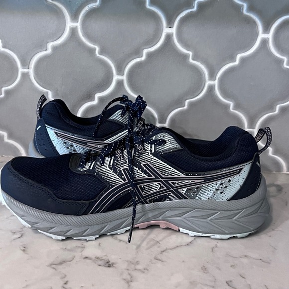 Asics GEL-Venture 9 Women's Trail Running Shoes Navy Athletic Sneakers Size 10.5 - Picture 8 of 11